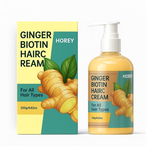 1pc Ginger Root Biotin Hair Repair Cream - Restores Dry, Frizzy Hair to Smoothness Hair Care & Strengthening Treatment