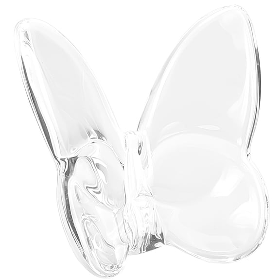 1pc Glass Butterfly Display Decorations for Home Desktop Decoration Clear 79x41x75.5mm