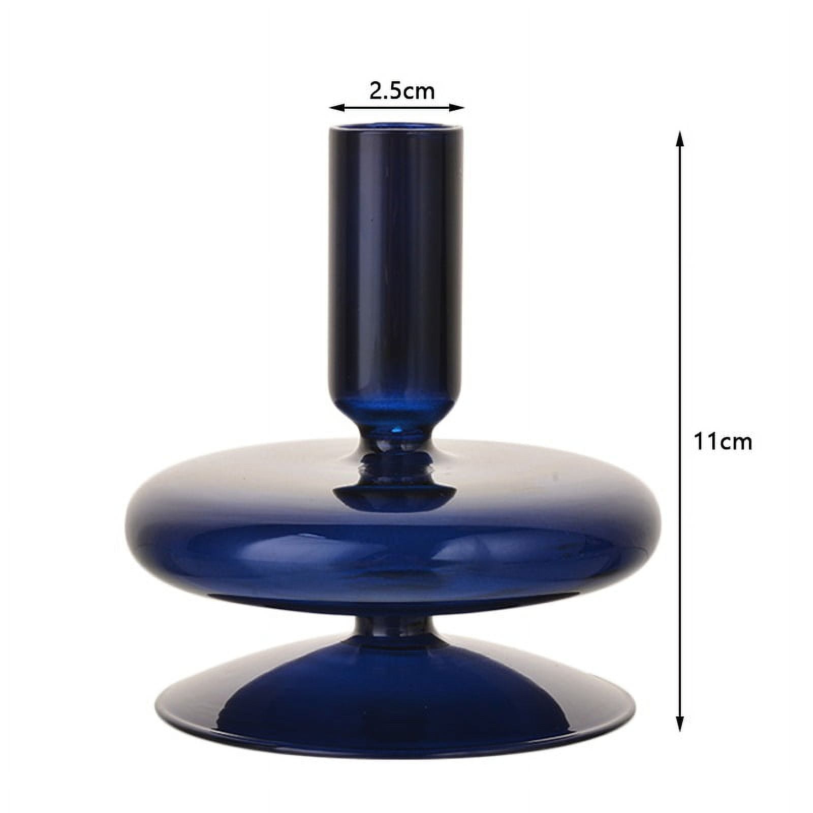 1pc Glass Candle Holder For Wedding Decorations Candlestick Romantic