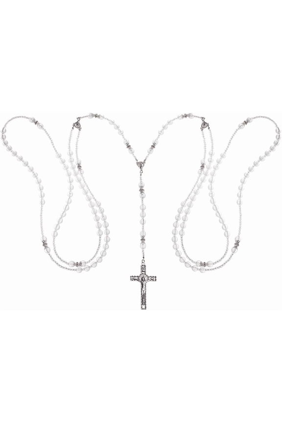 1pc Glass Wedding Cord with Alloy Cross Wedding Lasso Rope 1030mm
