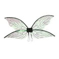 thumbnail image 1 of 1pc, Glitter Fairy Wing for Adults and Teens, Halloween Costume Accessory,  Black, 1 of 6