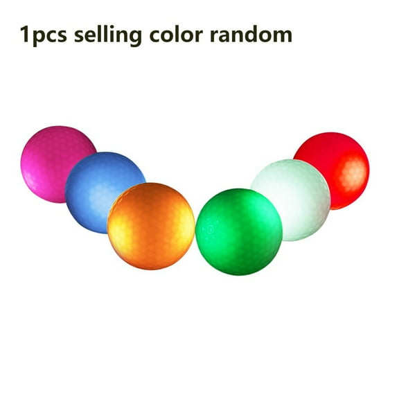 1pc Glow Golf Balls Led Golf Balls Glow In The Dark Golf Balls Flashing Golf Ball Light Up Long Lasting Bright Night Sports Random Color