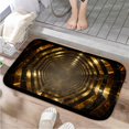 thumbnail image 1 of 1pc Golden Hexagonal Tunnel Absorbent Non-Slip Bathroom Thickened Flannel Rug Decor,Soft,Quick Drying,Suitable For Indoor/outdoor Use,Bathrooms,Bedrooms,Kitchens,Terrace,Laundry Rooms,16"x24", 1 of 9