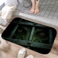 thumbnail image 1 of 1pc Green Creature Behind Bars Absorbent Non-Slip Bathroom Thickened Flannel Rug Decor,Soft,Quick Drying,Suitable For Indoor/outdoor Use,Bathrooms,Bedrooms,Kitchens,Terrace,Laundry Rooms,16"x24", 1 of 9