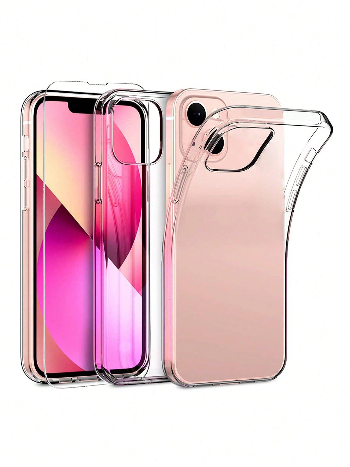 1pc HD Screen Protection Film 2pcs Clear Phone Case Compatible With