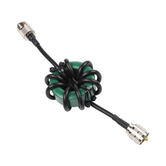 1pc HF Shortwave Choke Balun 11 Nickel Zinc Ferrite Core 1.8-50MHz High Power FT8 For 1.8-50MHz Shortwave Communications