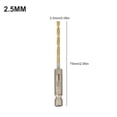 thumbnail image 1 of 1pc HSS High Speed Steel Titanium Coated Drill Bit 1/4 Hex Shank 1.5mm-6.5mm, 1 of 14