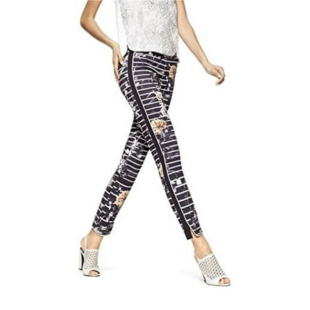 1pc HUE Piped Floral Polished Twill Skimmer Medium, BLK