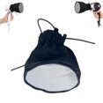 thumbnail image 1 of 1pc Hair Dryer Diffuser Sock Universal Diffuser Cover for Curly Hair Silver Hair Dryer Sock 3.9in with Elastic Band for Curly and Wavy Hair, 1 of 5