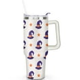 thumbnail image 1 of 1pc Halloween - 1 40oz Tumbler with Straw & Handle - Insulated Stainless Steel Cup | Holiday Gift for Man Women (Christmas, Valentine's, Birthday), 1 of 5