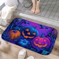 thumbnail image 1 of 1pc Halloween Pumpkins Absorbent Non-Slip Bathroom Thickened Flannel Rug Decor,Soft,Quick Drying,Suitable For Indoor/outdoor Use,Bathrooms,Bedrooms,Kitchens,Terrace,Laundry Rooms,16"x24", 1 of 9