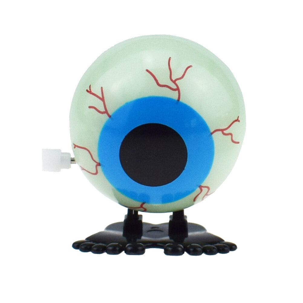 1pc Halloween Wind up Toys Glowinthedark Eyeball Hair Strip Chain
