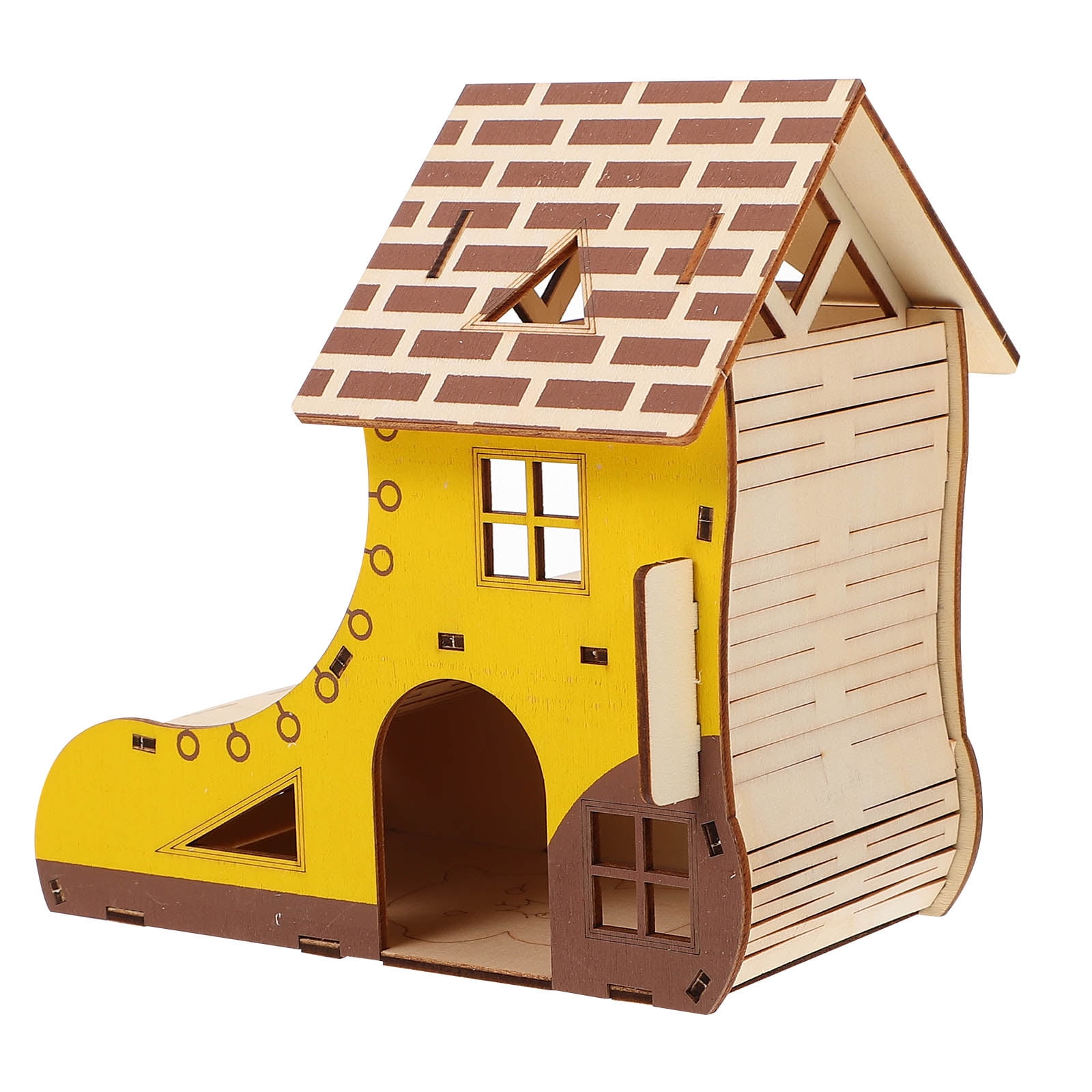 1pc Hamster Climbing Frame Pet Hamster Toy Small Pet Hut Wooden Hamster Cabin Walmart