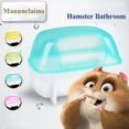 thumbnail image 1 of 1pc Hamster Small Pet Bathroom Bath Sand Room House Sauna Toilet Bathtub Plastic Pet Hamster Cage Washroom Random Color, 1 of 8