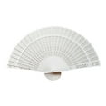 thumbnail image 1 of 1pc Hand Held Fans, Bamboo Folding Fan, Handheld Fans with Sandalwood and Silk, Vintage Wooden Fan for Weddings Parties and DIY Decorations, Chinese Style Fans for Decor, 1 of 8
