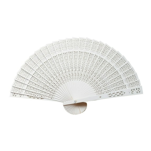 1pc Hand Held Fans, Bamboo Folding Fan, Handheld Fans with Sandalwood and Silk, Vintage Wooden Fan for Weddings Parties and DIY Decorations, Chinese Style Fans for Decor
