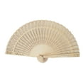 thumbnail image 1 of 1pc Hand Held Fans, Bamboo Folding Fan, Handheld Fans with Sandalwood and Silk, Vintage Wooden Fan for Weddings Parties and DIY Decorations, Chinese Style Fans for Decor, 1 of 8