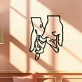 1pc Hand In Hand Logo Wall Decoration Elegant Wall Decoration Modern