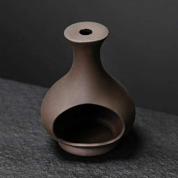 1pc Handcrafted Palo Santo Holder With Purple Clay Tray for Sage & Incense Home Decor Gift Ideal for Yoga (Without Incense)