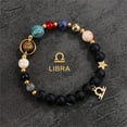 thumbnail image 1 of 1pc Handmade Natural Stone Beaded Bracelet, Aries Taurus Gemini Leo Virgo Libra Scorpio Sagittarius Capricornus Aquarius Pisces Gifts for Women,L0566-Libra, 1 of 29