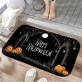 thumbnail image 1 of 1pc Happy Halloween Absorbent Non-Slip Bathroom Thickened Flannel Rug Decor,Soft,Quick Drying,Suitable For Indoor/outdoor Use,Bathrooms,Bedrooms,Kitchens,Terrace,Laundry Rooms,16"x24", 1 of 9