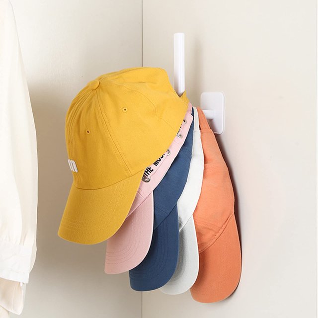 1pc Hat Rack For Baseball Caps Adhesive Hat Hooks For Wall Cap Hanger