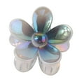 thumbnail image 1 of 1pc Hawaiian Flower Claw Hair Clips for Thick Hair, Tropical Flower Hair Clips Floral Hair Clip Plumeria Clips Hibiscus Hair Clip Plumeria Hair Clip Summer Beach Hair Accessories For Women Girl, 1 of 4