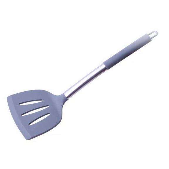 1pc Heat Resistant Non-slip Silicone Shovel Cooking Utensil Spatula Shovel Non-stick Pan Spatula