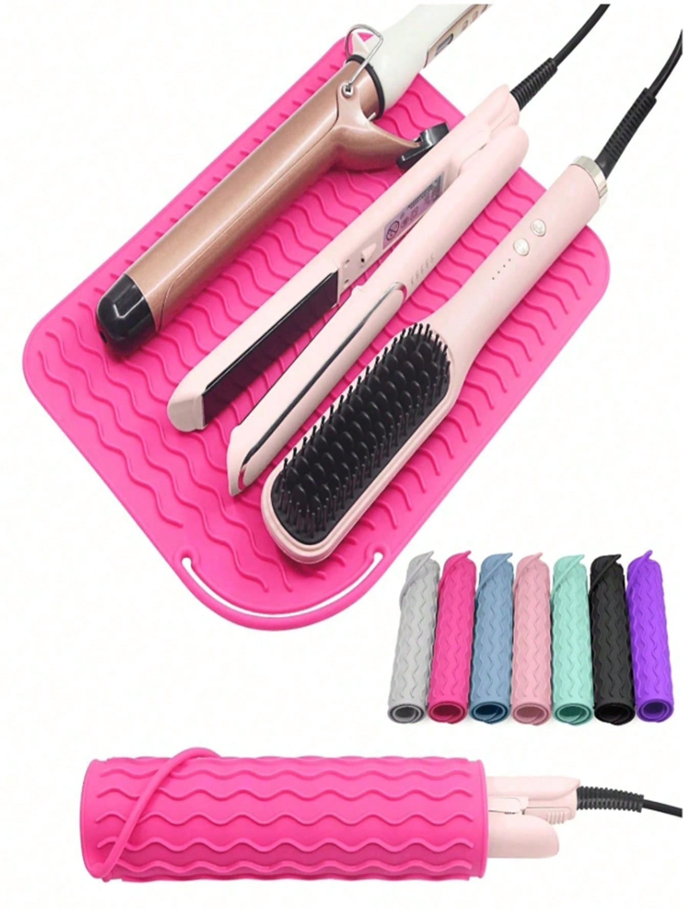 1pc Heat-Resistant Silicone Mat Cover, Suitable For Salon, Beauty ...