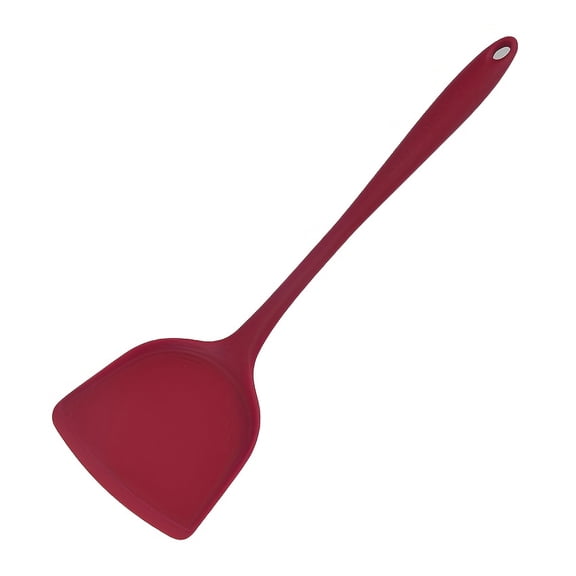 1pc Heat-Resistant Silicone Pan Spatula with Integrated Wok Spatula - Perfect for Non-Stick Cookware and Kitchen Utensils - Essential Apartment and College Dorm Supplies for Back to School