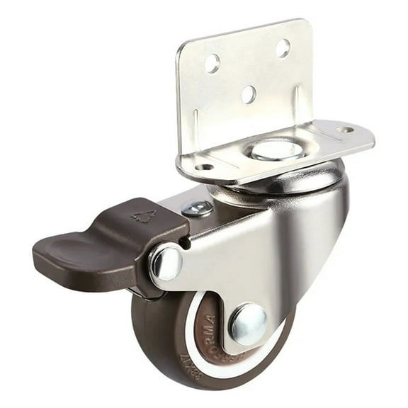 1pc Heavy Duty Casters 20kg Mute Swivel Wheels For Moving Furniture Chair Crib Cabinet Workbench Soft Rubber Universal Castor