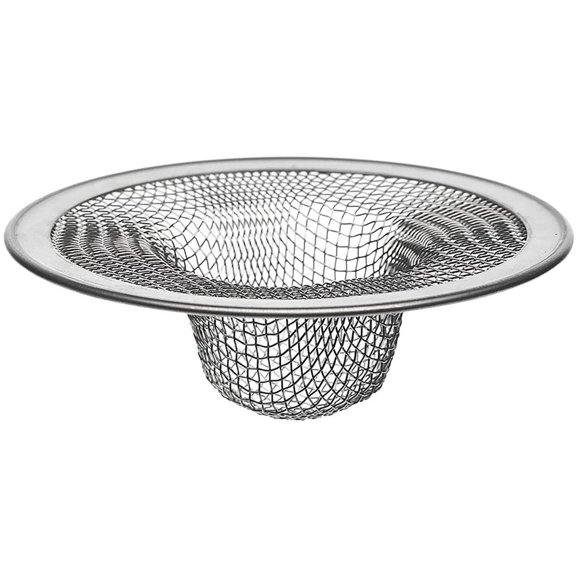 1pc Heavy Duty Stainless Steel Slop Basket Filter Trap, 2.75" Top / 1.25" Mesh Metal Sink Strainer, Perfect for Kitchen Sink/Bathroom Bathtub Wash Basin Floor Shower Drain Balcony Drain Hole, Utility