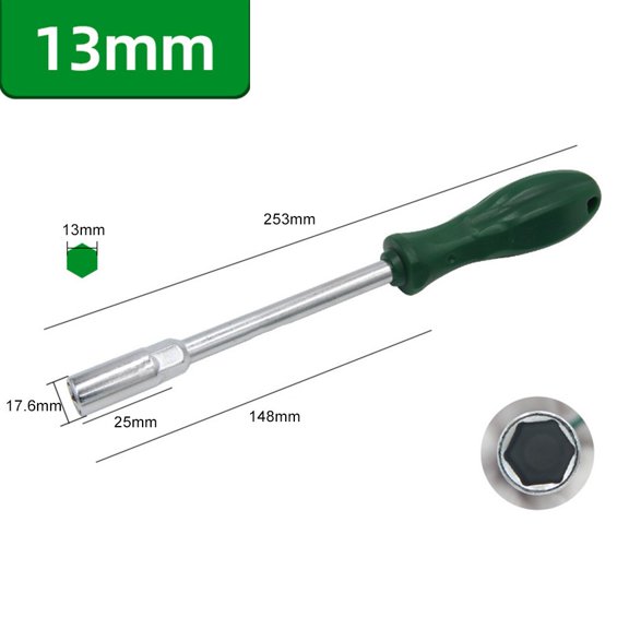 1pc Hex Nut Driver Socket 5.0mm-13mm Hex Screwdriver Repair Hand Tools Socket
