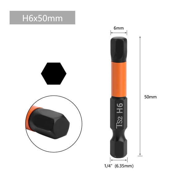 1pc Hexagon Screwdriver Bit Quick Change Driver Power Drill Length 50mm