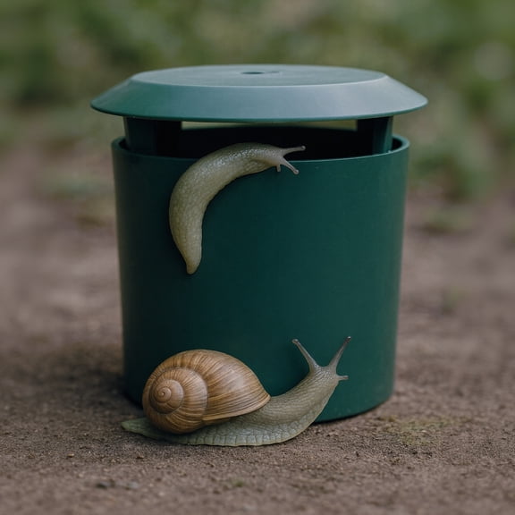 1pc High Quality Snail And Slug Trap Plastic Vegetable And Flower Cage Pest Control Size 10x11cm No Power Required Gardening Snail Catcher Plastic Snail Trap Snail Cage Insect Trap Snail