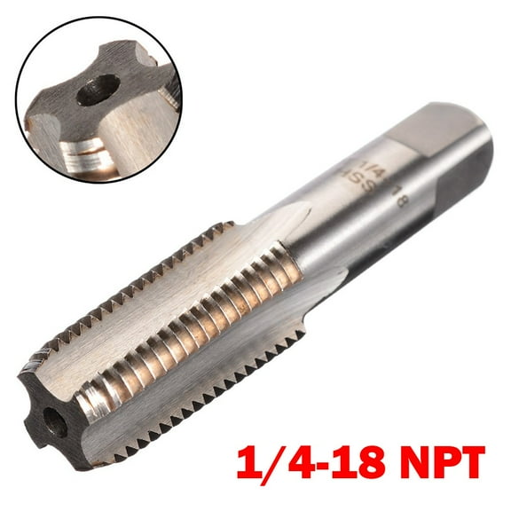 1pc High Speed Steel Screw Threaded Tap Hand Tools 1/4"-18 NPT Taper Pipe Tap