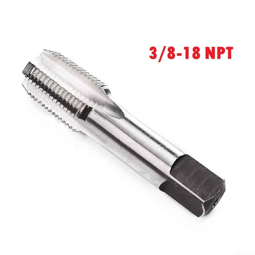 3/8-18 NPT Left Hand Pipe Tap | High Speed Steel 4 Flute Tap For Threading