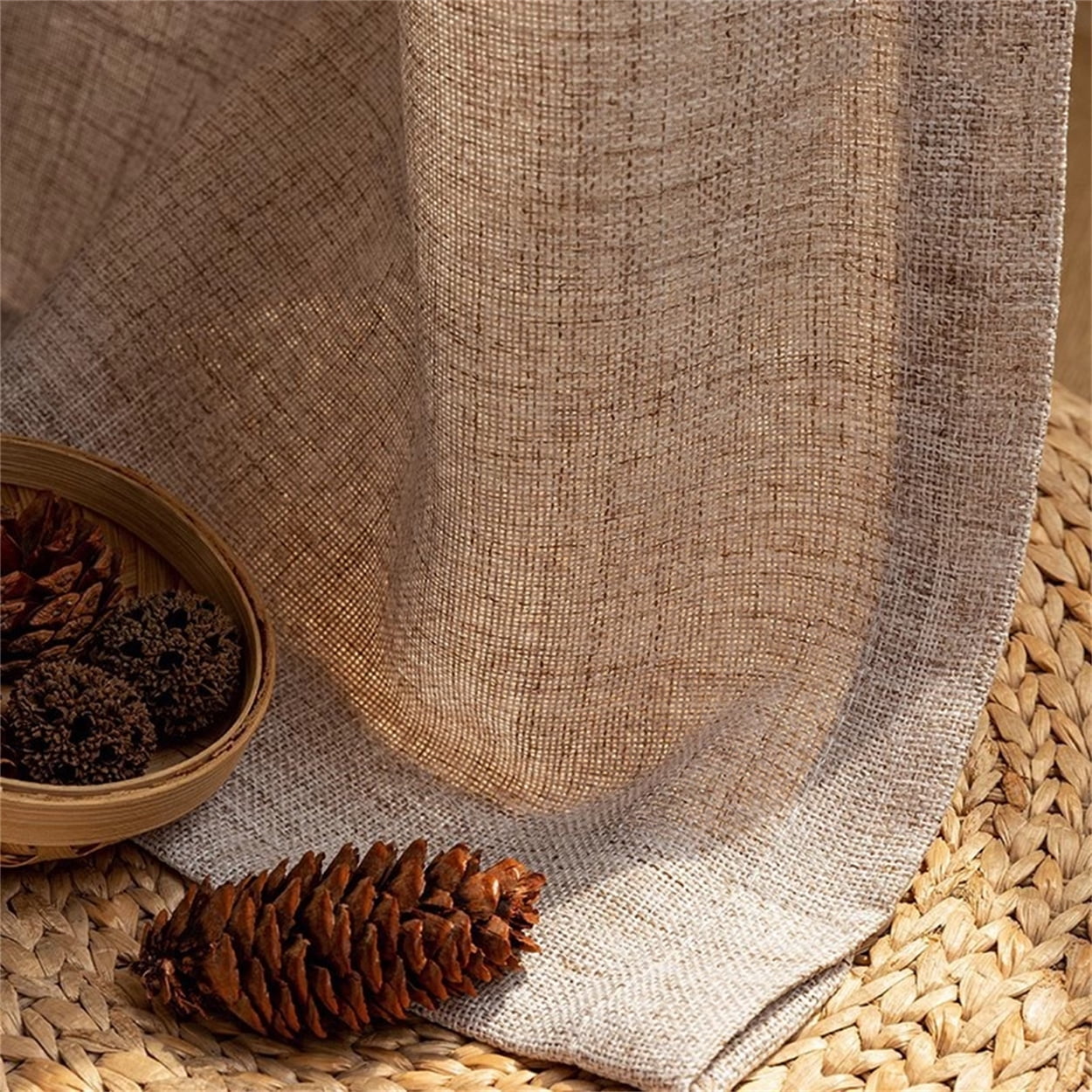 1pc Highend Linen Curtains for Living Room and Bedroom Lightfilter