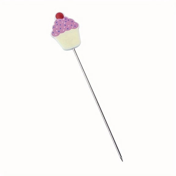 1pc Holiday-Themed Stainless Steel Cake Tester Needle, Cake Probe Skewer for Baking Maturity Detection, DIY Baking Tool Ideal for Christmas, Halloween, Easter, Hanukkah, St. Nicholas Day