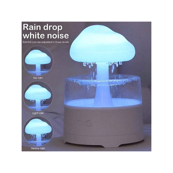 1pc Home Humidifier Colorful Rain Cloud Humidifier Raindrop Aromatherapy Machine Sleep Atmosphere Lamp 7 Changing Colors For Home Office Dorm Valentine s Day Gift