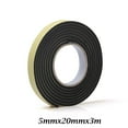 thumbnail image 1 of 1pc Home Improvement Sound insulation Window Door Waterproof Weather Stripping Single Sided Adhesive Foam Sponge Rubber Strip Tape Seal Strip 5MMX20MMX3M, 1 of 8