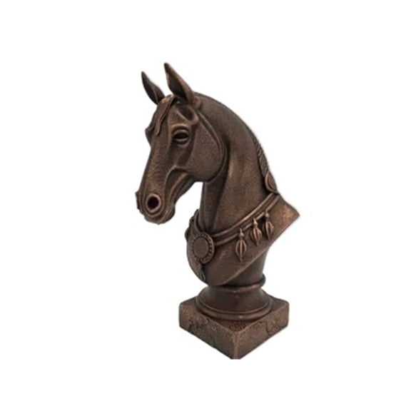 1pc Horse Head Sculpture 3D Printed Ornament