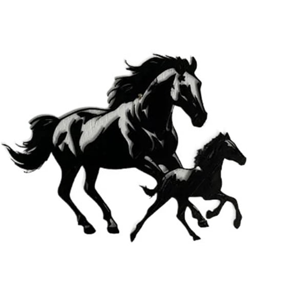 1pc Horse Mural 1 3D Printed Wall Art