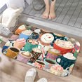 thumbnail image 1 of 1pc Hot Drinks in Festive Cups Absorbent Non-Slip Bathroom Thickened Flannel Rug Decor,Soft,Quick Drying,Suitable For Indoor/outdoor Use,Bathrooms,Bedrooms,Kitchens,Terrace,Laundry Rooms,16"x24", 1 of 9