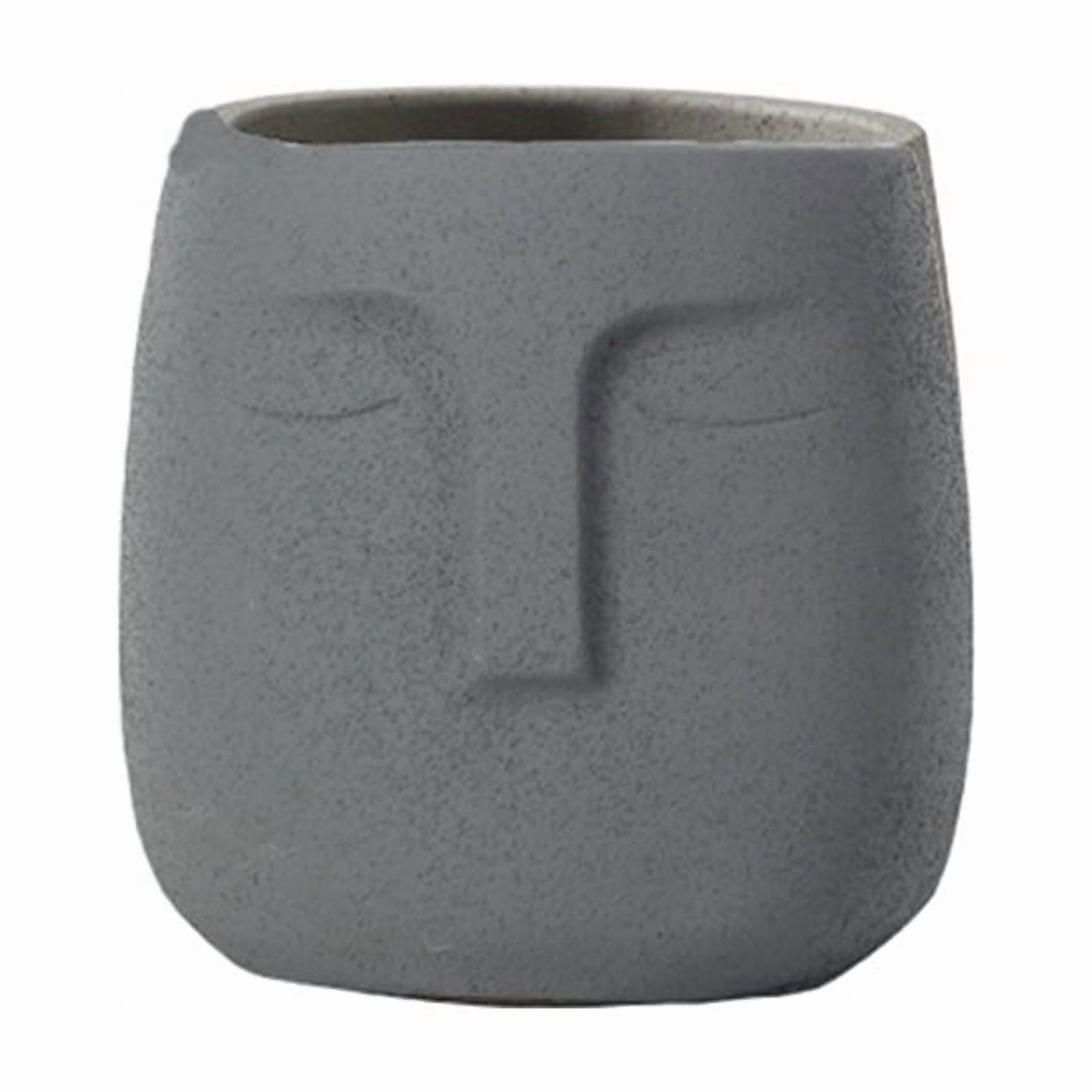 (1pc) Human face ceramic flower pot, green radish succulent flower pot ...