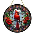 thumbnail image 1 of 1pc Hummingbird Suncatcher Wall Sign,Round Dyed Acrylic Wall Art for Window Yard Garden Bar Home Room Office Decor, Housewarming Gift, Teacher Gift, School Season Mother's Day Gifts, 1 of 9