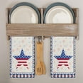 1pc Independence Day Kitchen Towels Dish Cloth Colorful Star Flag Print