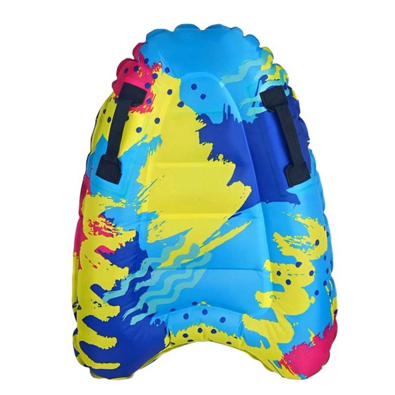 1pc Inflatable Surfboard With Handle, Floating Swimming Board, Swimming Pool Float, Lightweight Portable Foldable, Suitable For Learning To Swim, Surfing, Beach, Water Sports, Water Training,