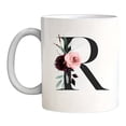 thumbnail image 1 of 1pc, Initial Letter Mug, Name Mug, Funny Coffee Mug, Monogram Mug, Floral Alphabet Mug, Flower Coffee Mug, Gift For Mom Daughter, Ceramic Mug Double-sided Design, Coffee Cup, Tea Cup, Drinkware,, 1 of 11