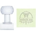 thumbnail image 1 of 1pc Insect Embossing Stamp Butterfly Handmade Soap Stamp with Handle Square Soap Chapter Imprint Stamp, 1 of 9